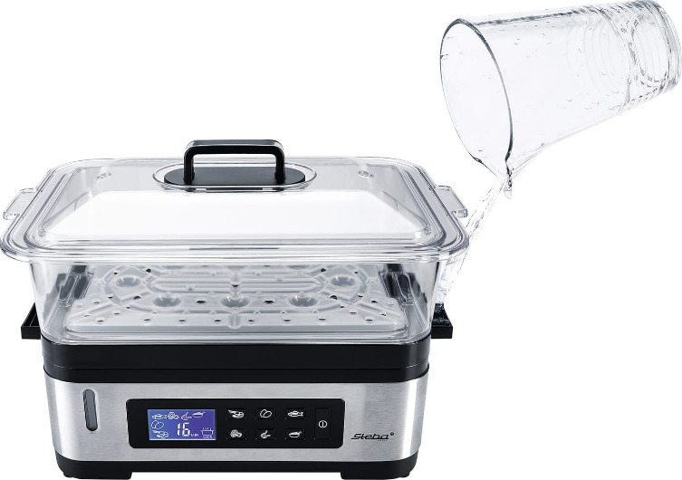 Steba DG 2 Ατμομάγειρας με 2 Επίπεδα Μαγειρέματος 6lt - Image 2