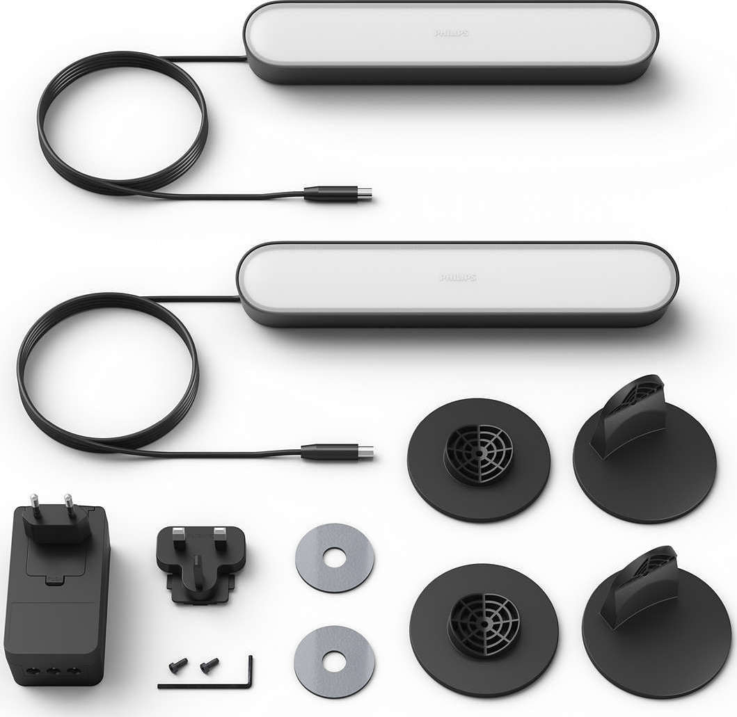 Philips Smart Διακοσμητικό Φωτιστικό Hue Play LED RGBW Μπάρα 2τμχ 25.4x4.4x3.5εκ. 915005733901 - Image 6