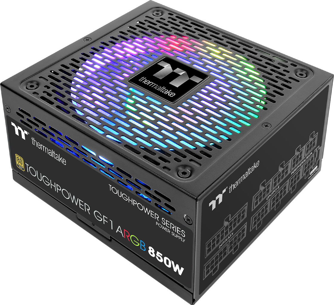 Thermaltake ToughPower GF1 ARGB 850W Μαύρο Τροφοδοτικό Υπολογιστή Full Modular 80 Plus Gold