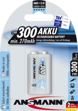 Ansmann 9V 300mAh 1τμχ - Image 2
