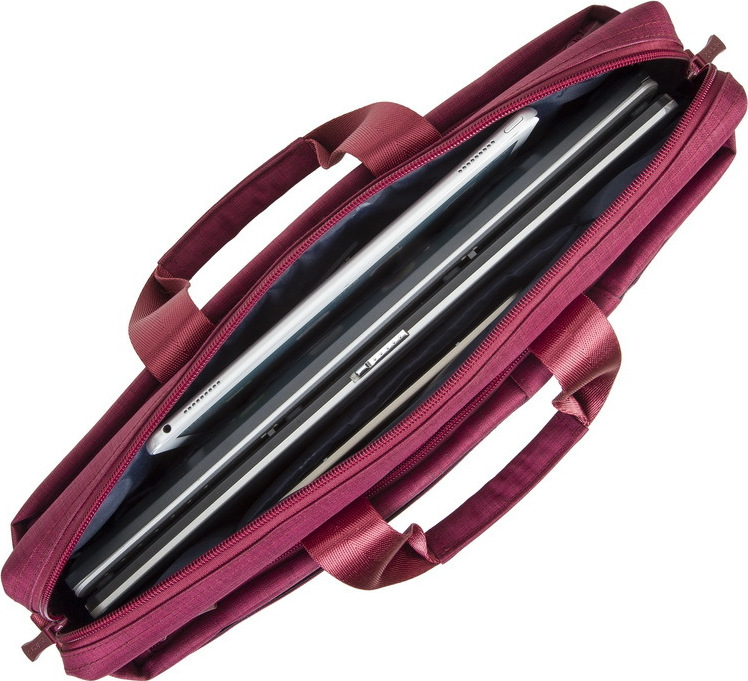 Rivacase Biscayne 8335 Τσάντα Ώμου / Χειρός για Laptop 15.6" σε Κόκκινο χρώμα - Image 5