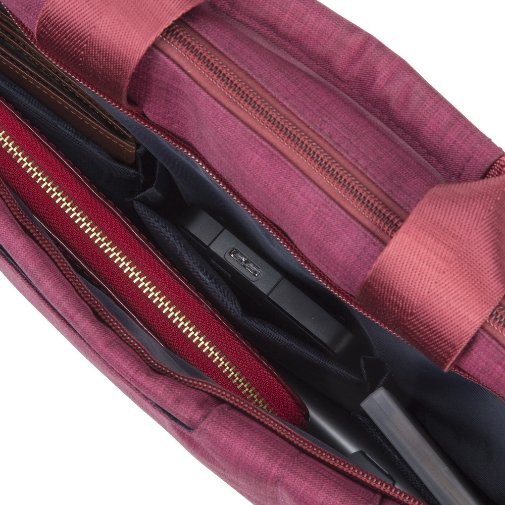 Rivacase Biscayne 8335 Τσάντα Ώμου / Χειρός για Laptop 15.6" σε Κόκκινο χρώμα - Image 14