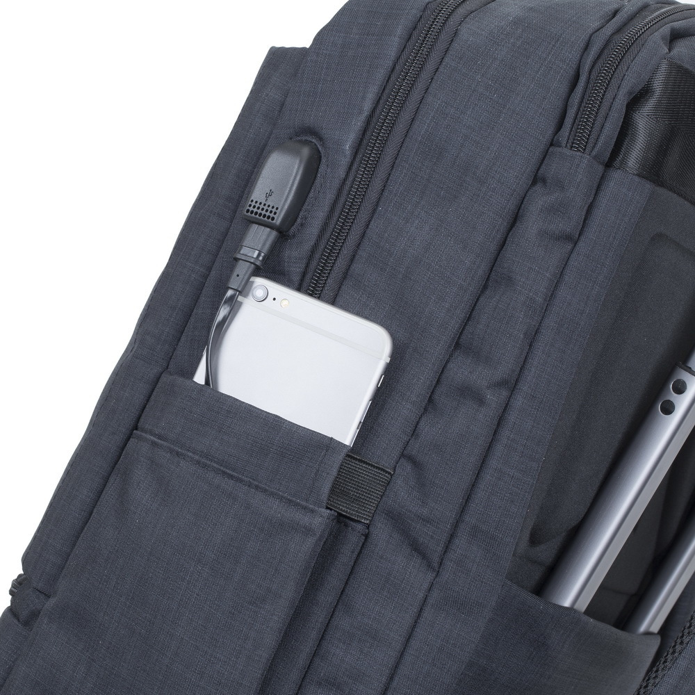 Rivacase Biscayne 8365 Τσάντα Πλάτης για Laptop 17.3" σε Μαύρο χρώμα - Image 8