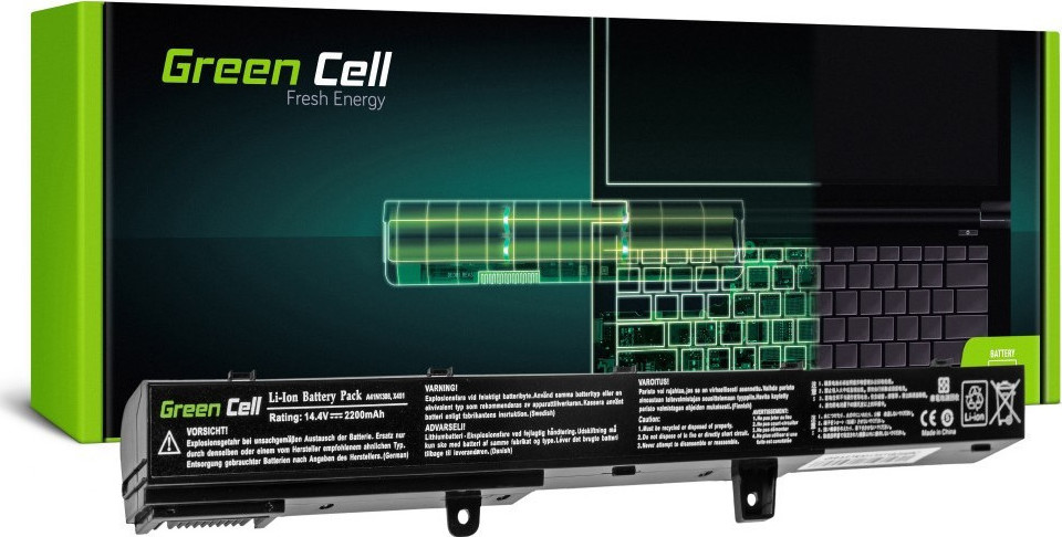 Green Cell Συμβατή Μπαταρία για Asus R508/R556/R509 με 2200mAh