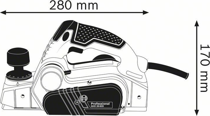 Bosch GHO 26-82 D Professional Πλάνη 710W με Σύστημα Αναρρόφησης - Image 6