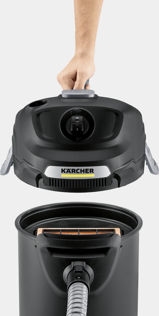 Karcher Ash Vacuum AD 2 Σκούπα Στάχτης 600W με Κάδο 14lt - Image 5