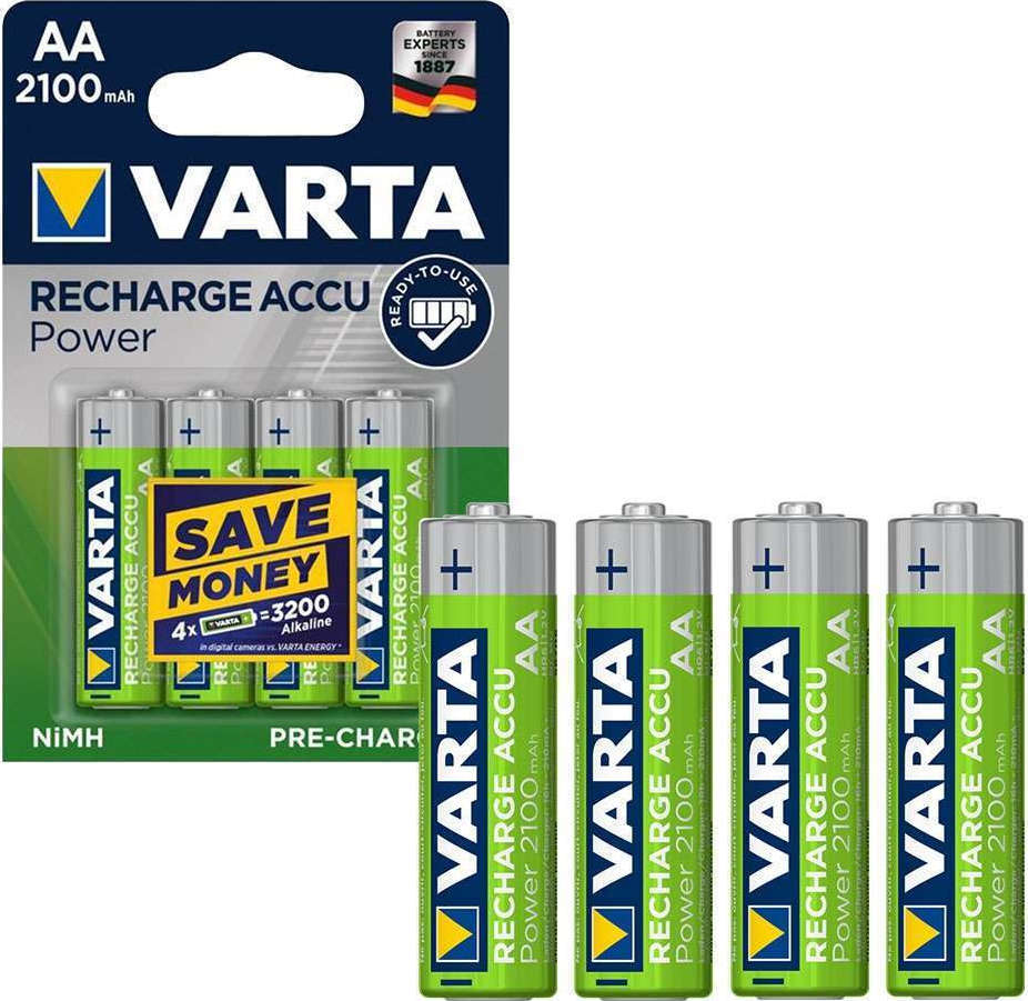 Varta Recharge Accu Power AA 2100mAh 1.2V 4τμχ - Image 3