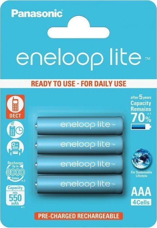 Panasonic Eneloop Lite AAA 550mAh 1.2V 4τμχ