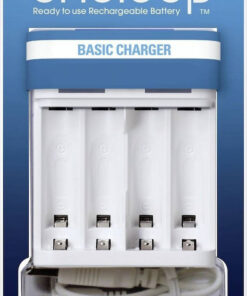 Panasonic Eneloop Basic BQ-CC61 USB Φορτιστής 4 Μπαταριών Ni-MH Μεγέθους AA/AAA σε Λευκό χρώμα