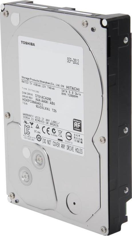 Toshiba DT01 2TB 3.5" 7200rpm DT01ACA200 - Image 2