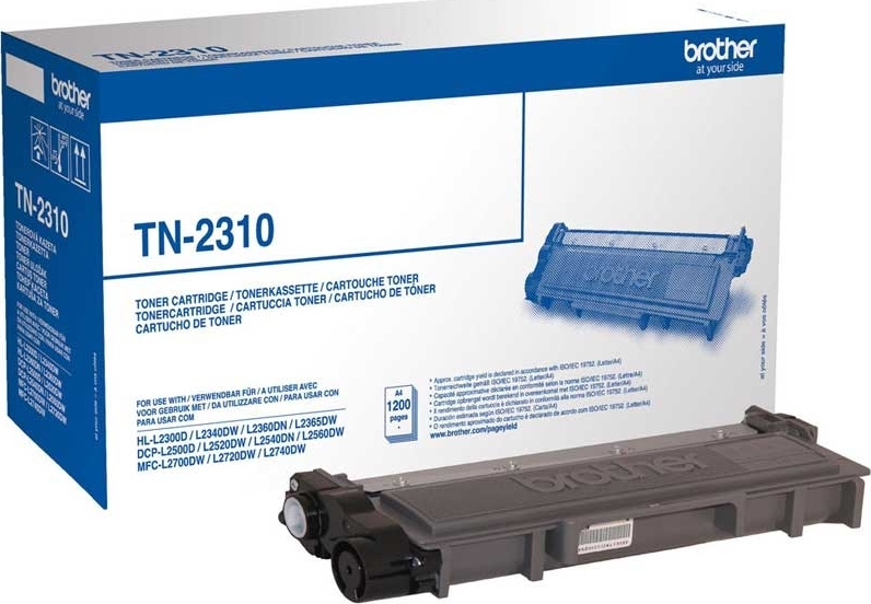 Brother TN-2310 Γνήσιο Toner Laser Εκτυπωτή Μαύρο 1200 Σελίδων (TN-2310)