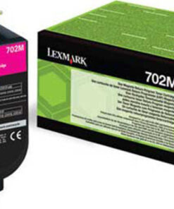 Lexmark 702M Γνήσιο Toner Laser Εκτυπωτή Ματζέντα Return Program 1000 Σελίδων (70C20M0)