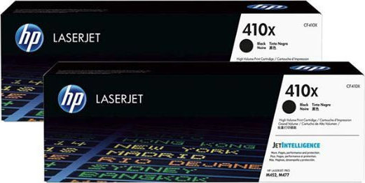 HP 410X Γνήσιο Multipack Toner Laser Εκτυπωτή Μαύρο High Yield 2τμχ (CF410XD)