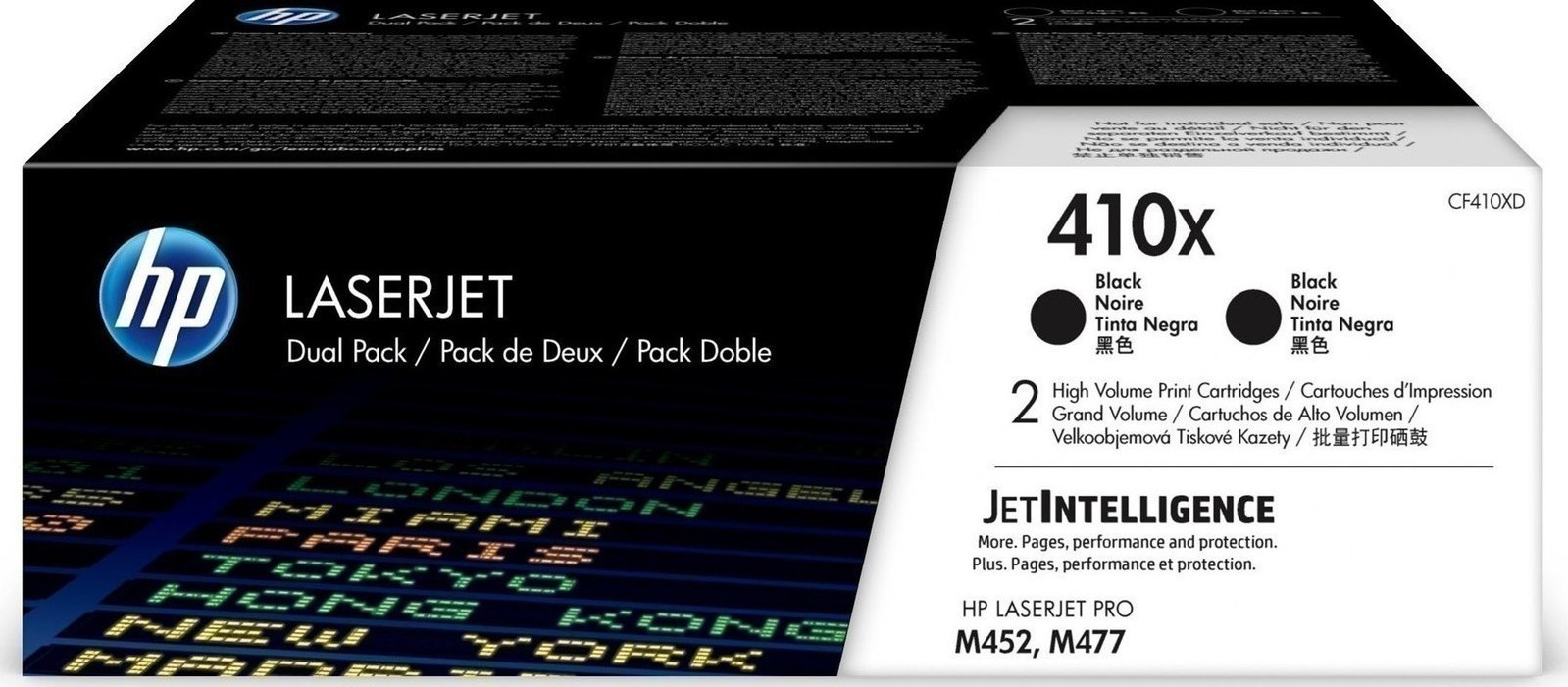 HP 410X Γνήσιο Multipack Toner Laser Εκτυπωτή Μαύρο High Yield 2τμχ (CF410XD) - Image 2