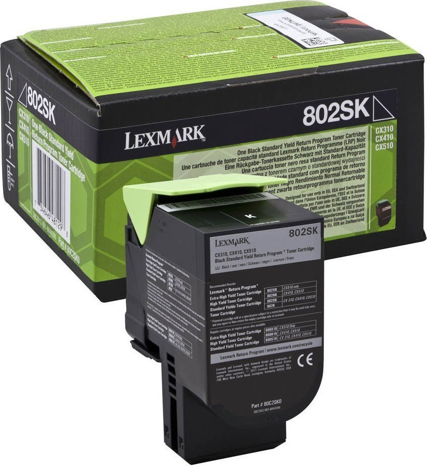 Lexmark 802HK Γνήσιο Toner Laser Εκτυπωτή Μαύρο High Yield Return Program Extra High Yield 4000 Σελίδων (80C2HK0) - Image 3