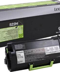 Lexmark 522H Γνήσιο Toner Laser Εκτυπωτή Μαύρο Return Program 25000 Σελίδων (52D2H00)