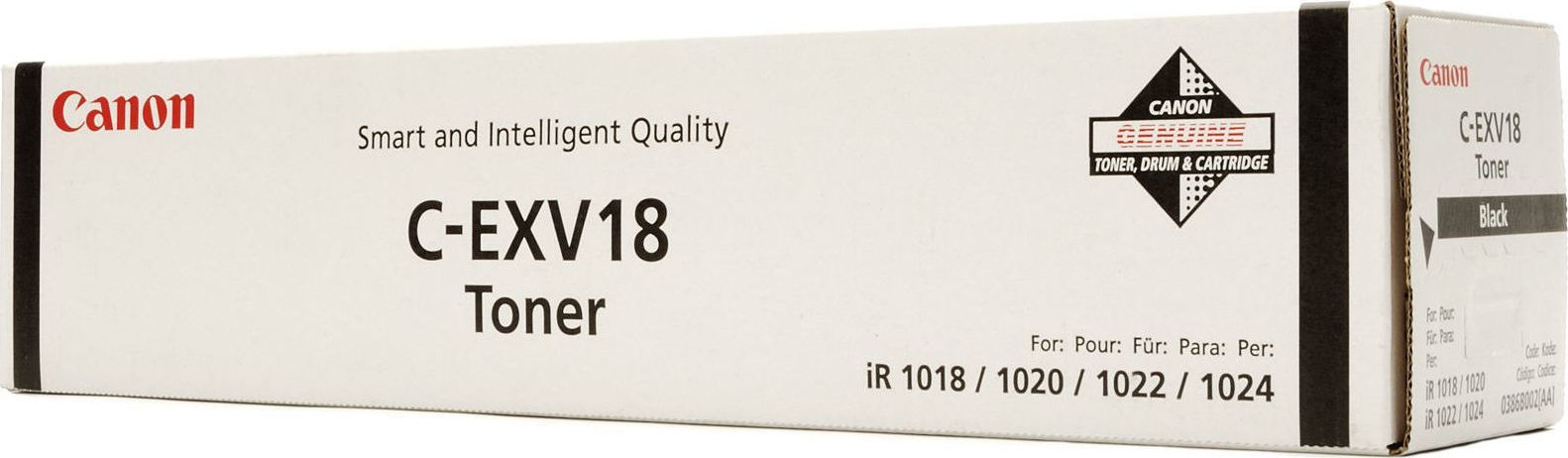 Canon C-EXV18 Γνήσιο Toner Laser Εκτυπωτή Μαύρο 8400 Σελίδων (0386B002) - Image 2
