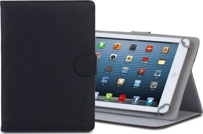 Rivacase 3017 Flip Cover Δερματίνης Μαύρο (Universal 9-10.1") - Image 2