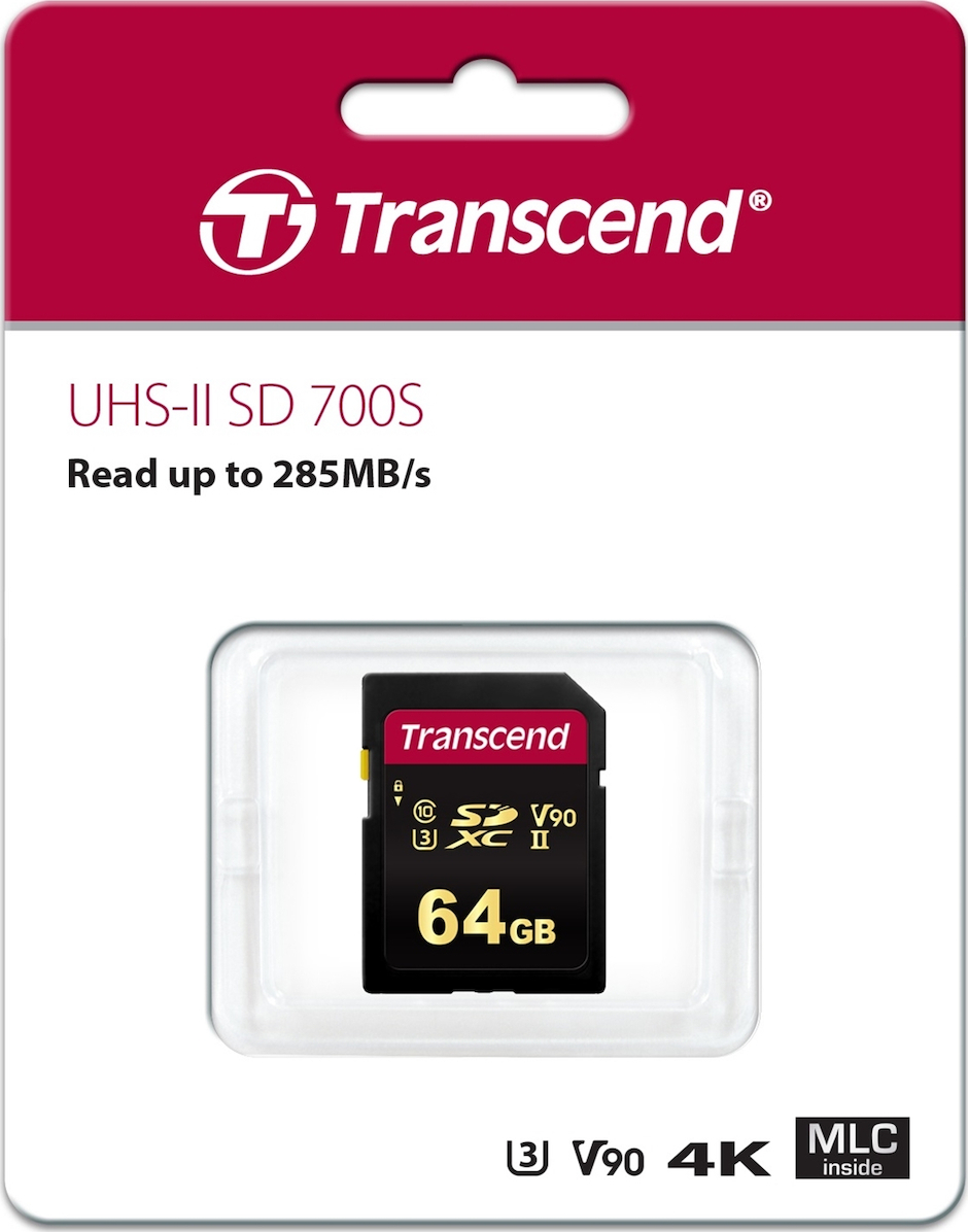 Transcend 700S SDXC 64GB Class 10 U3 V90 UHS-II - Image 2