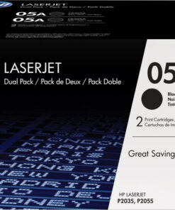 HP 05A Γνήσιο Multipack Toner Laser Εκτυπωτή Μαύρο 2τμχ (CE505D)
