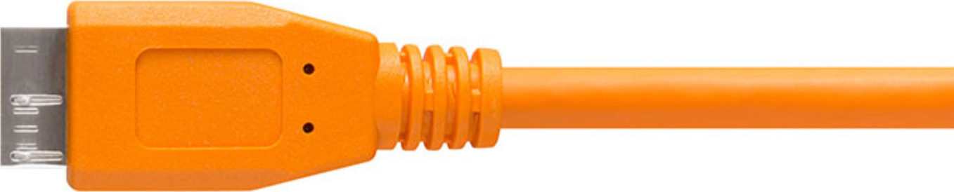 Tether Tools Regular USB 3.0 to micro USB Cable Πορτοκαλί 4.6m (CU5454) - Image 2