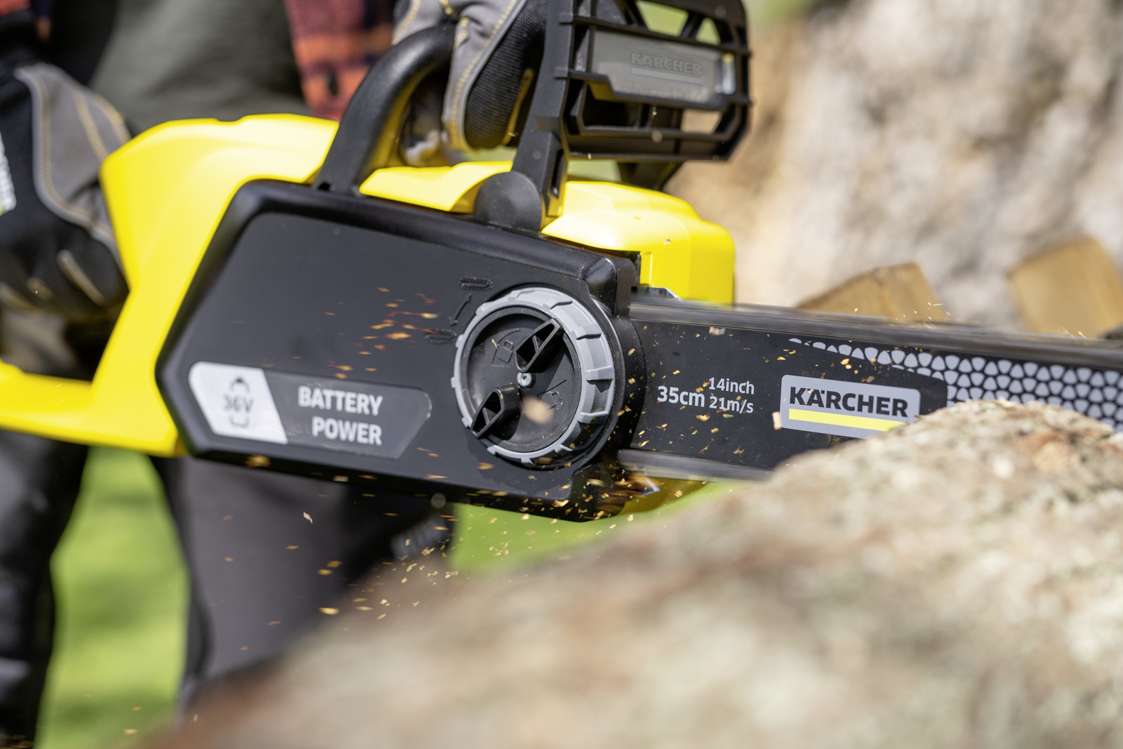 Karcher CNS 36-35 Battery Αλυσοπρίονο Μπαταρίας Solo Brushless 36V 5.5kg με Λάμα 35cm - Image 4