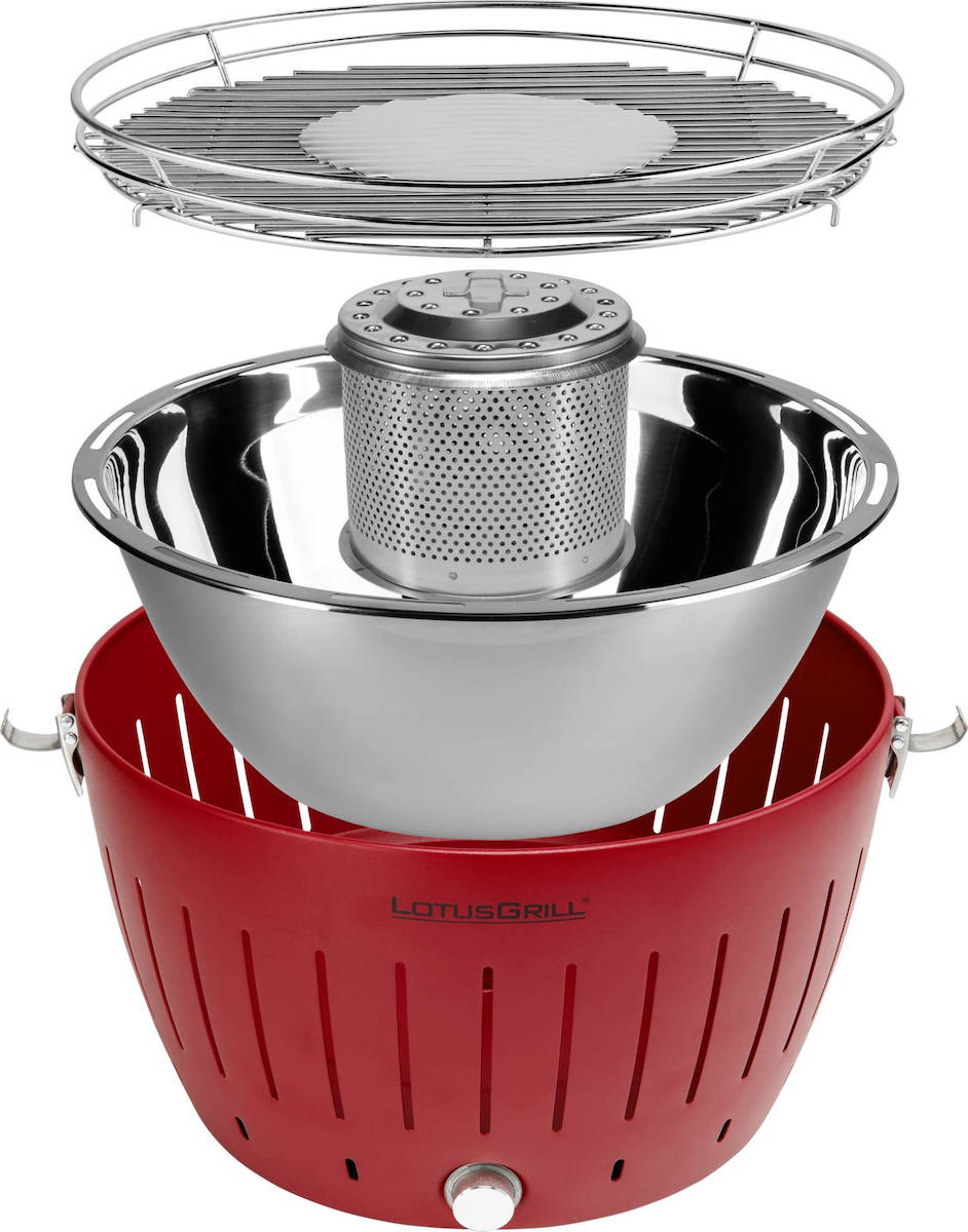 LotusGrill G34 U Ανοξείδωτη Φορητή Ψησταριά Κάρβουνου Kettle με Καπάκι - Image 3