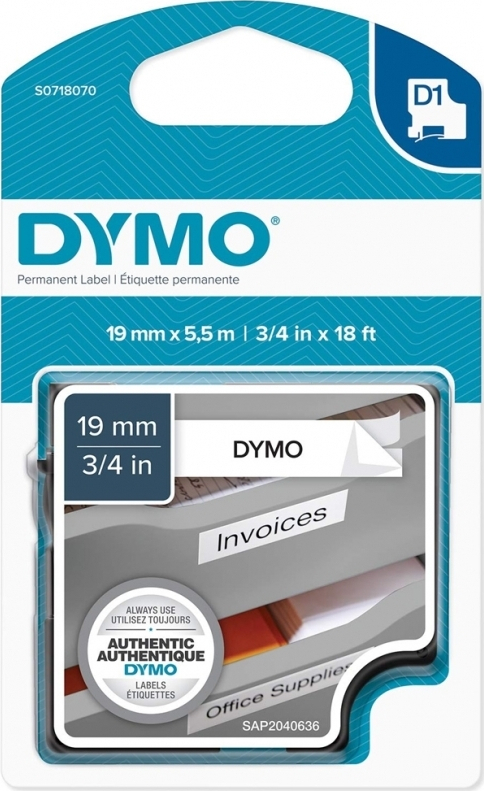Dymo 16960 Ταινία Ετικετογράφου 5.5m x 19mm σε Λευκό Χρώμα - Image 3