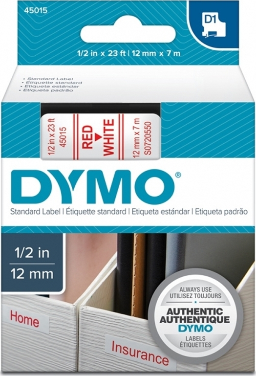 Dymo 45015 Ταινία Ετικετογράφου 7m x 12mm σε Λευκό Χρώμα - Image 7