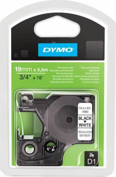 Dymo 16960 Ταινία Ετικετογράφου 5.5m x 19mm σε Λευκό Χρώμα - Image 2