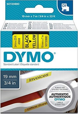 Dymo 45808 Ταινία Ετικετογράφου 7m x 19mm σε Κίτρινο Χρώμα - Image 3
