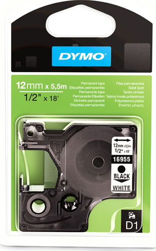 Dymo 16959 Ταινία Ετικετογράφου 5.5m x 12mm σε Λευκό Χρώμα - Image 2