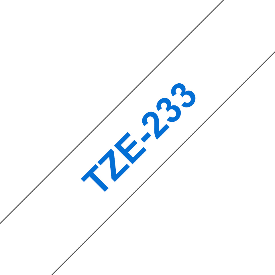 Brother TZE-233 Ταινία Ετικετογράφου 8m x 12mm σε Λευκό Χρώμα - Image 3