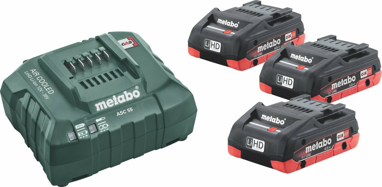 Metabo Σετ 3 Μπαταριών Εργαλείου 18V με Φορτιστή 685132000