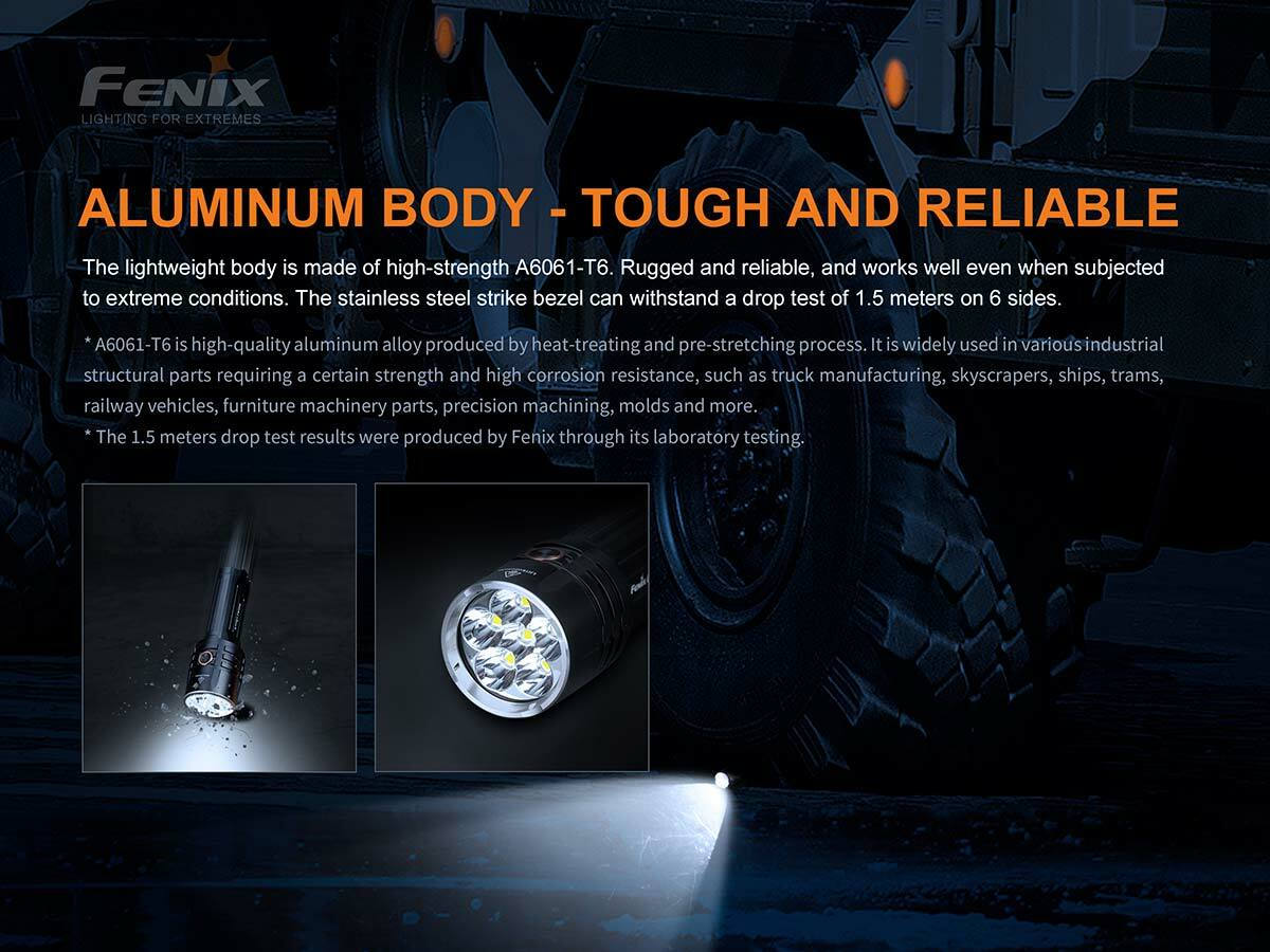 Fenix LR35R Στεγανός Επαναφορτιζόμενος Φακός LED 10000lm - Image 8
