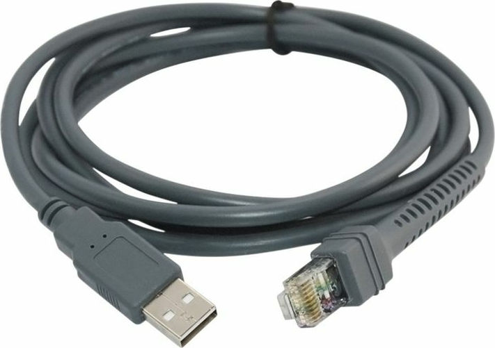 Zebra USB 2.0 Cable USB-A male - RJ45 Μαύρο 2.1m (CBA-U01-S07ZAR)