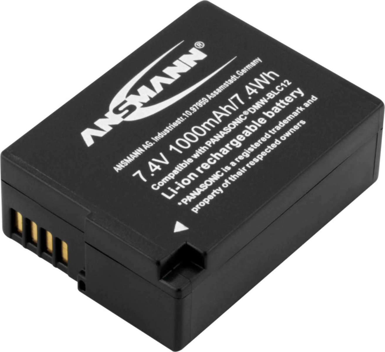 Ansmann Μπαταρία Φωτογραφικής Μηχανής A-PAN DMW-BLC12 Ιόντων-Λιθίου (Li-ion) 1000mAh Συμβατή με Panasonic