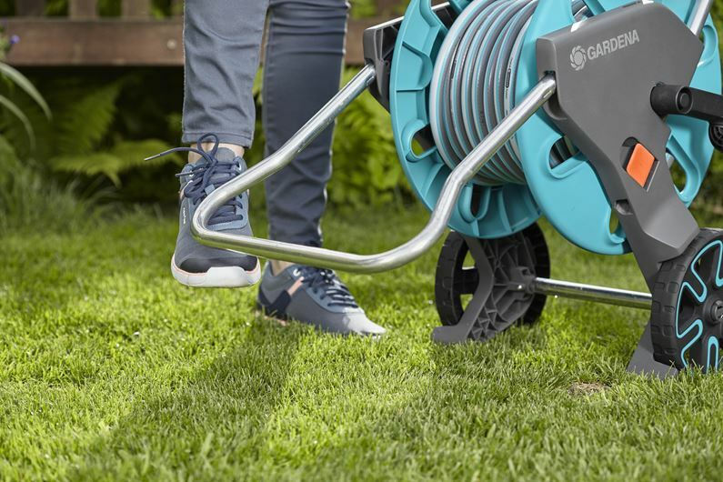 Gardena Τροχήλατη Ανέμη Ποτίσματος με Λάστιχο 20m Classic Aquaroll - Image 5