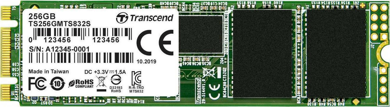 Transcend 832s SSD 256GB M.2 SATA III TS256GMTS832S