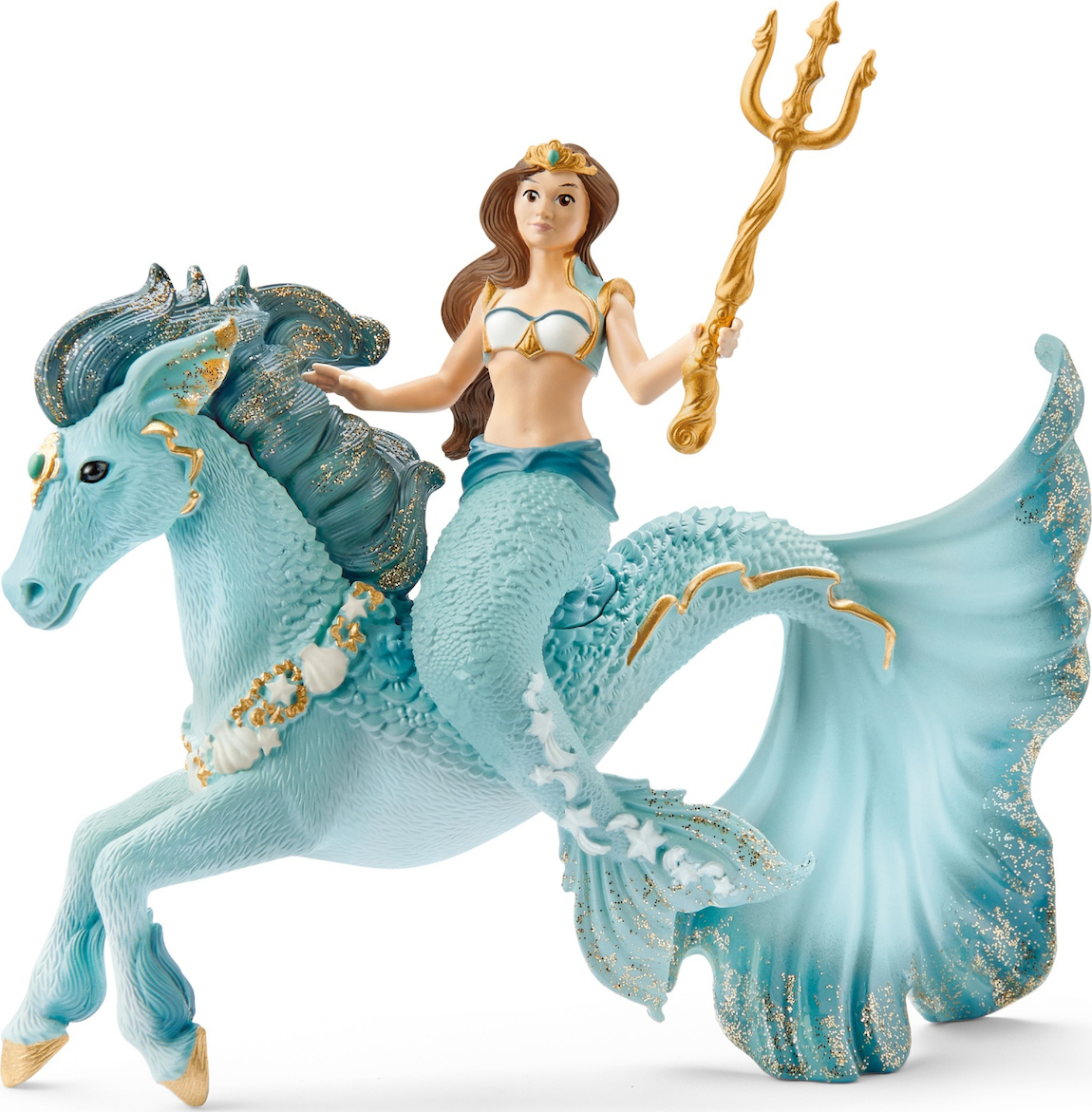 Schleich-S Mermaid Eyela On Underwater Horse