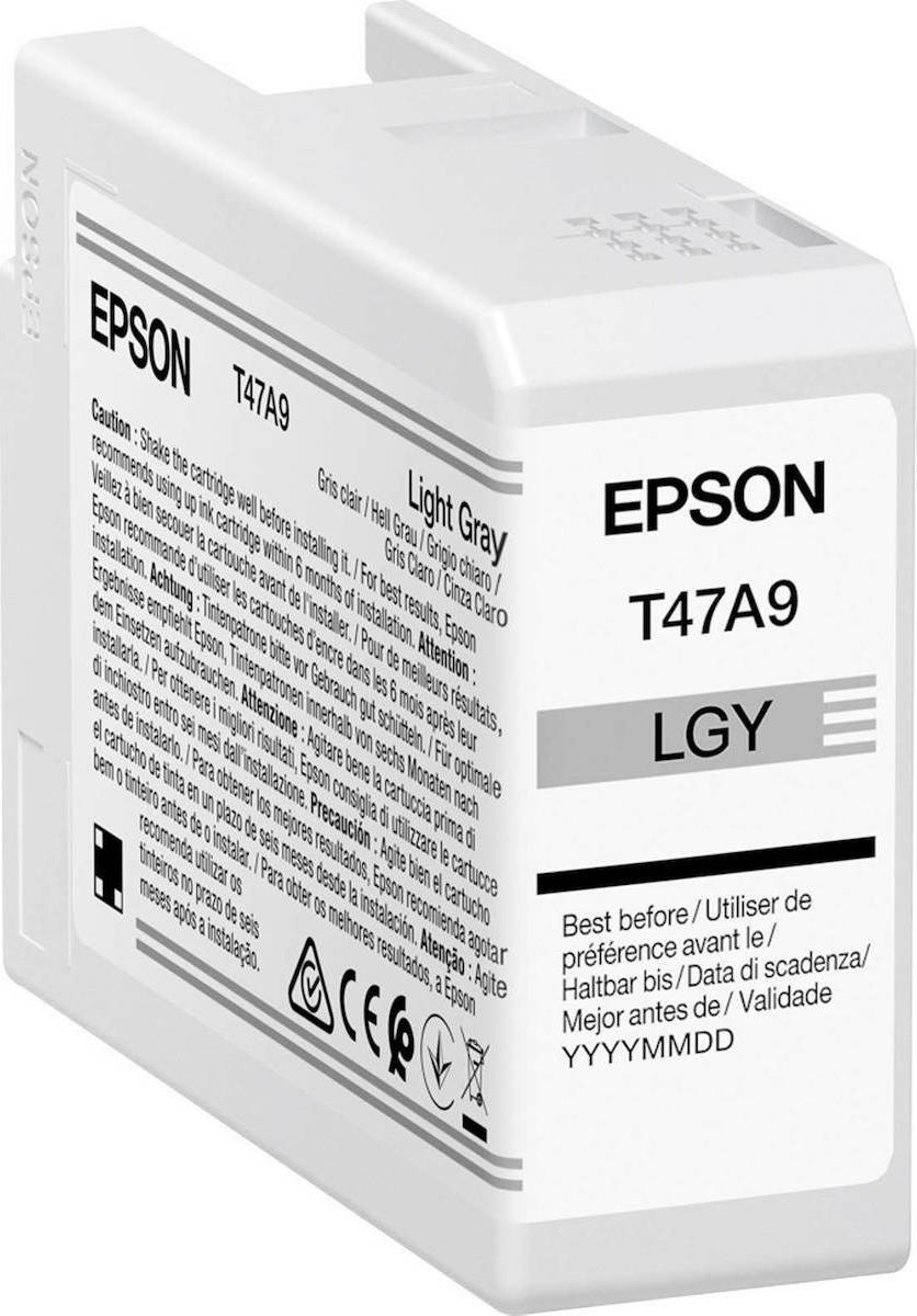 Epson T47A9 UltraChrome Pro 10 Γνήσιο Μελάνι Εκτυπωτή InkJet Ανοιχτό Γκρι (C13T47A900)