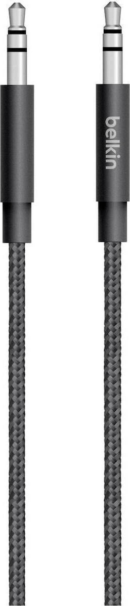 Belkin Καλώδιο 3.5mm male - 3.5mm male Μαύρο 1.2m (AV10164BT04-BLK)
