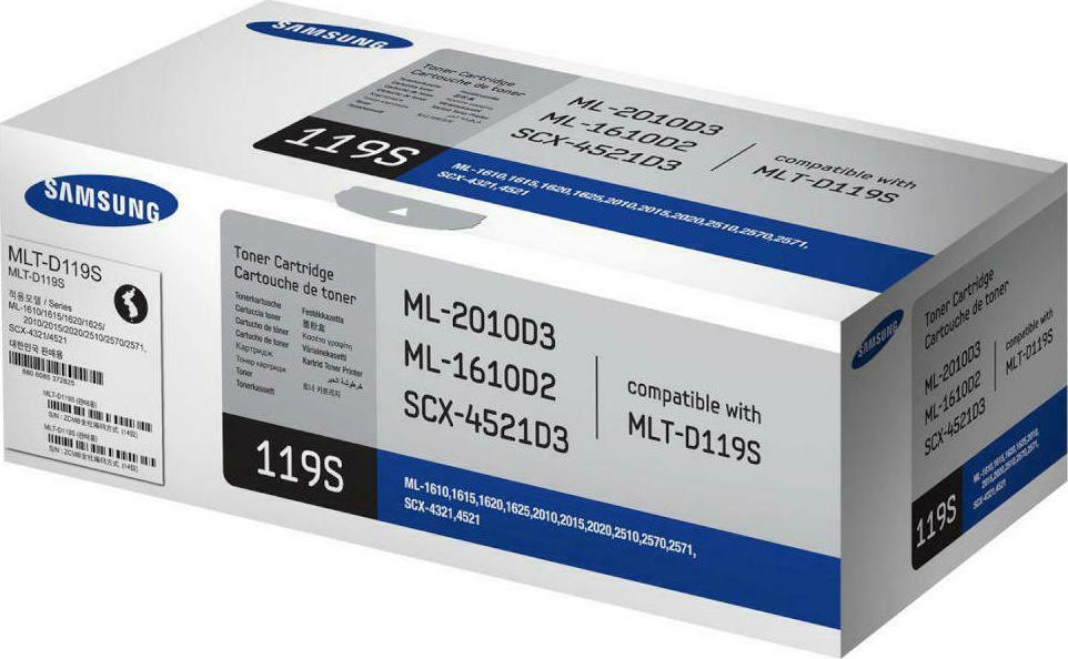 Samsung MLT-D119S Γνήσιο Toner Laser Εκτυπωτή Μαύρο 2000 Σελίδων (SU863A) - Image 2