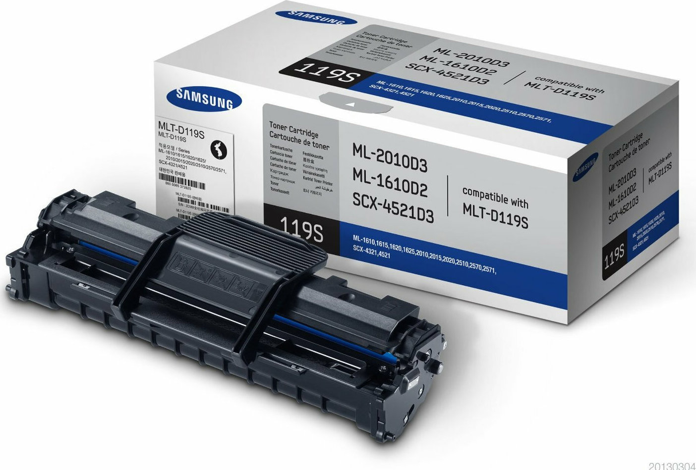 Samsung MLT-D119S Γνήσιο Toner Laser Εκτυπωτή Μαύρο 2000 Σελίδων (SU863A)