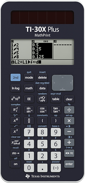 Texas Instruments TI-30X Plus MathPrint Αριθμομηχανή Επιστημονική 16 Ψηφίων σε Μαύρο Χρώμα