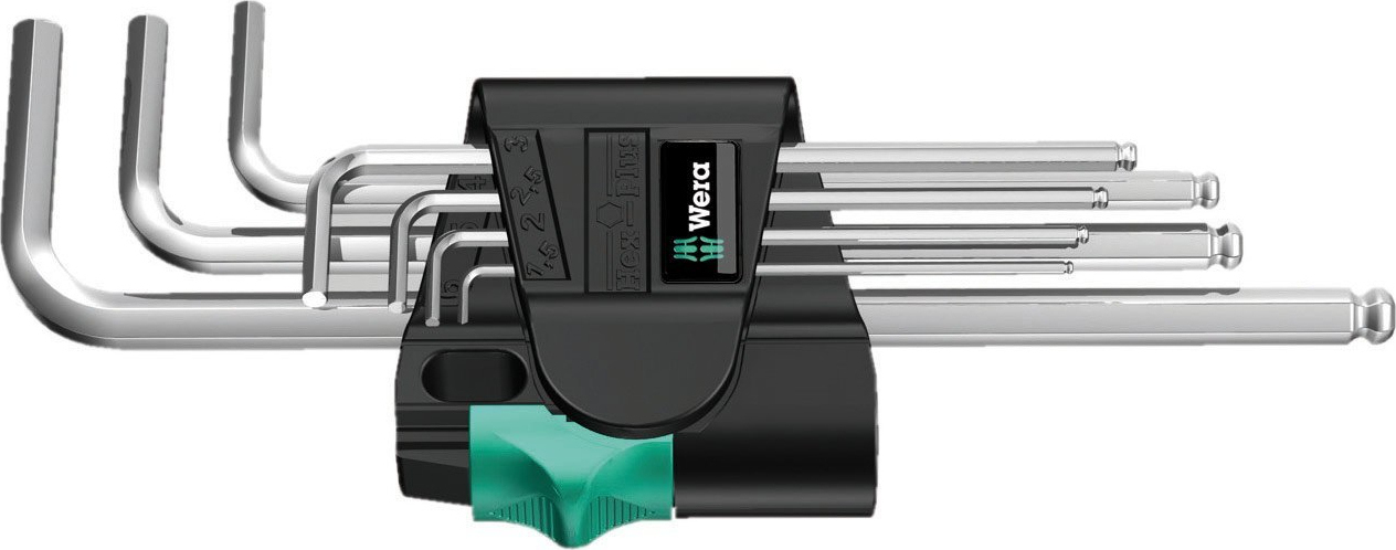 Wera Σετ 9 Κλειδιά Allen σε Σχήμα L 950/9 Hex-Plus 1