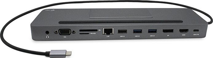 i-tec USB-C Docking Station με 4K PD Ethernet (C31FLATDOCKPDPRO) - Image 2