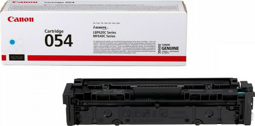 Canon 054 Γνήσιο Toner Laser Εκτυπωτή Κυανό 1200 Σελίδων (3023C002)