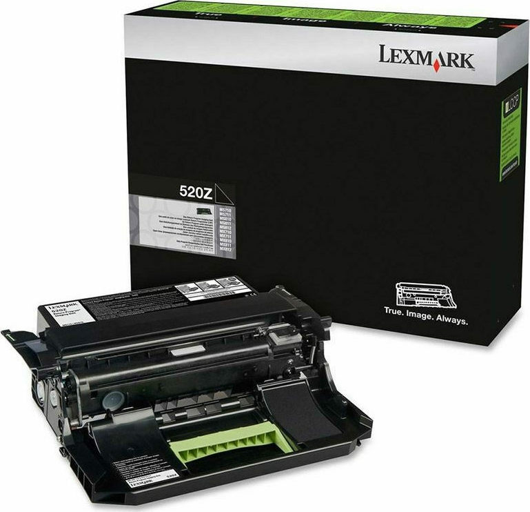 Lexmark 520Z Γνήσιο Drum Laser Εκτυπωτή Μαύρο Return Program 100000 Σελίδων (52D0Z00)