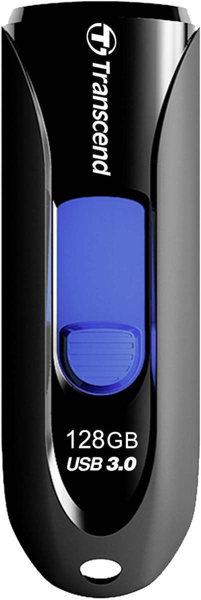 Transcend JetFlash 790 128GB USB 3.0 Stick Μαύρο - Image 2